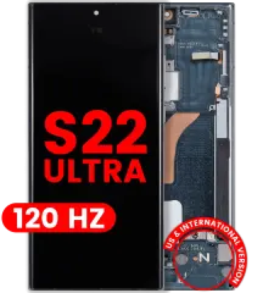 Samsung Galaxy S22 Ultra Display + Frame - Green Soft Oled (120Hz) AM Plus