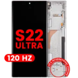 Samsung Galaxy S22 Ultra Display + Frame (120Hz) - Phantom White Soft Oled