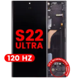 Samsung Galaxy S22 Ultra Display + Frame (120Hz) - Phantom Black Soft Oled