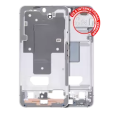 Samsung Galaxy S22 Mid-Frame Housing - White OEM-Equivalent