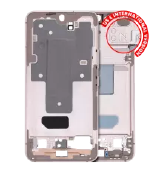 Samsung Galaxy S22 Mid-Frame Housing - Pink Gold OEM-Equivalent