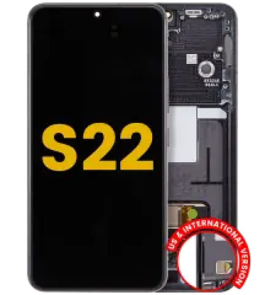 Samsung Galaxy S22 Display + Frame - Phantom Black Refurbished