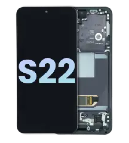 Samsung Galaxy S22 Display + Frame - Phantom Black SVP