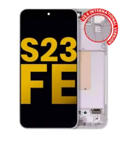 Samsung Galaxy S23 FE Display + Frame - Mint / Cream / Purple / Indigo / Tangerine Refurbished
