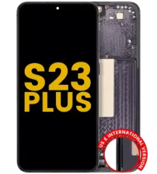 Samsung Galaxy S23 Plus Display + Frame - Phantom Black Refurbished