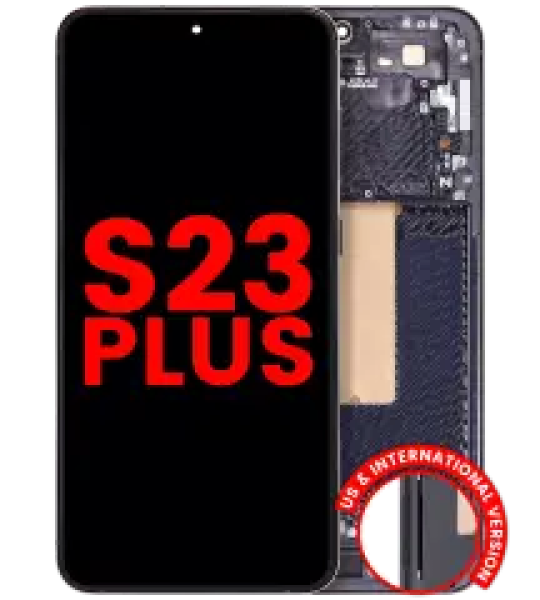 Samsung Galaxy S23 Plus Display + Frame - Phantom Black Soft Oled