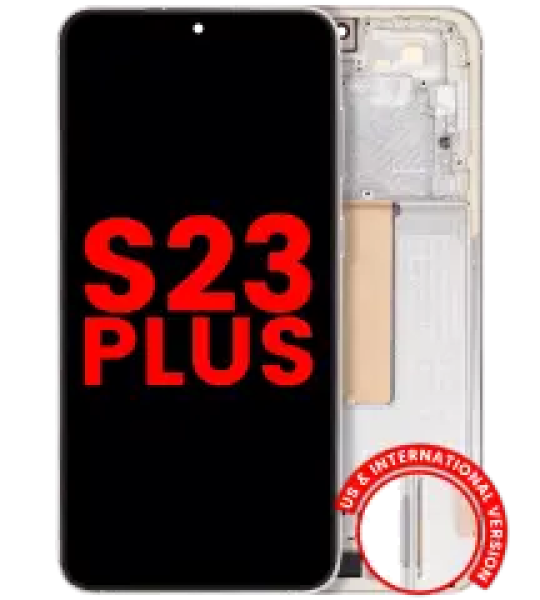 Samsung Galaxy S23 Plus Display + Frame - Cream Soft Oled