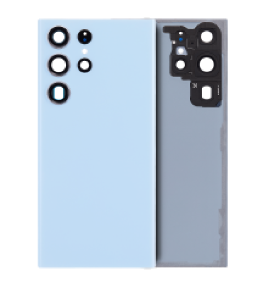 Samsung Galaxy S23 Ultra Back Cover with Camera Lens - Sky Blue SVP