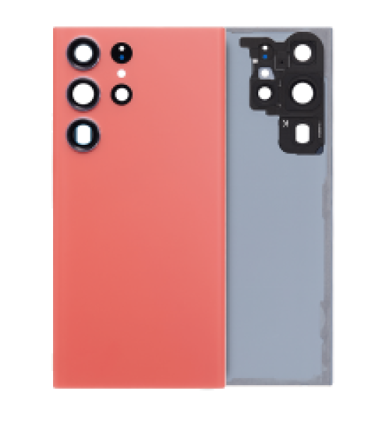 Samsung Galaxy S23 Ultra Back Cover with Camera Lens - Red SVP