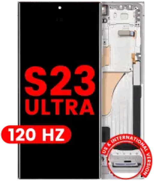 Samsung Galaxy S23 Ultra Display + Frame - Sky Blue Soft Oled (120Hz) AM Pro