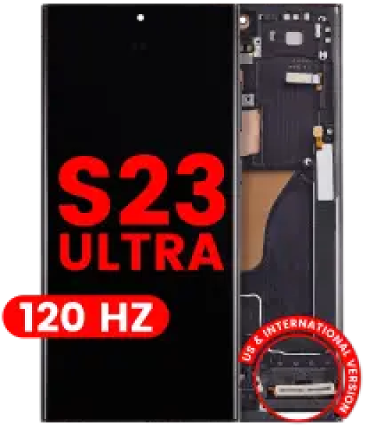 Samsung Galaxy S23 Ultra Display + Frame - Phantom Black (120Hz) AM Pro