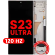 Samsung Galaxy S23 Ultra Display + Frame - Cream Soft Oled (120Hz) AM Pro