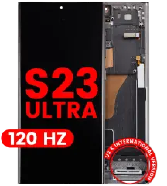 Samsung Galaxy S23 Ultra Display + Frame - Green Soft Oled (120Hz) AM Pro