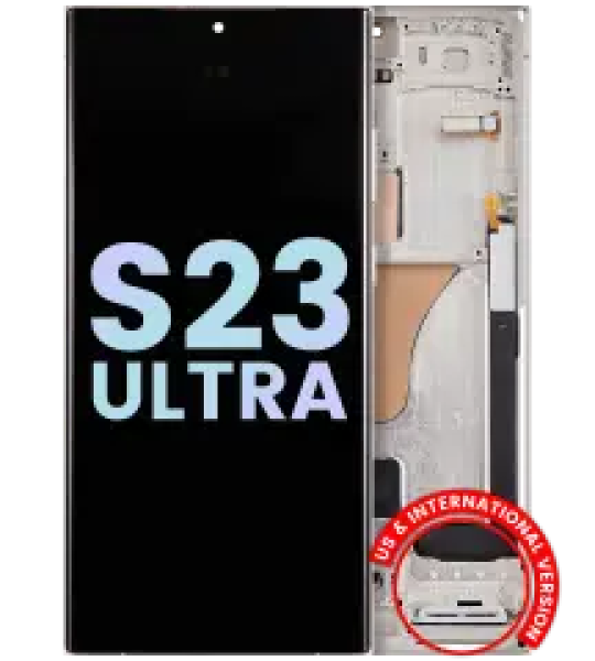 Samsung Galaxy S23 Ultra Display + Frame - Cream SVP