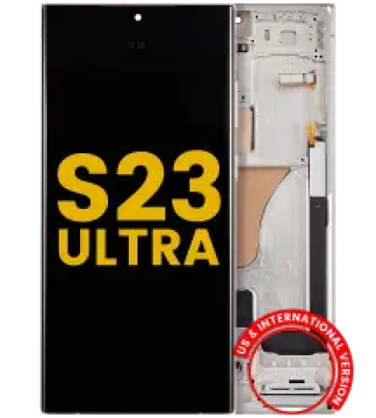 Samsung Galaxy S23 Ultra Display + Frame - Cream Refurbished