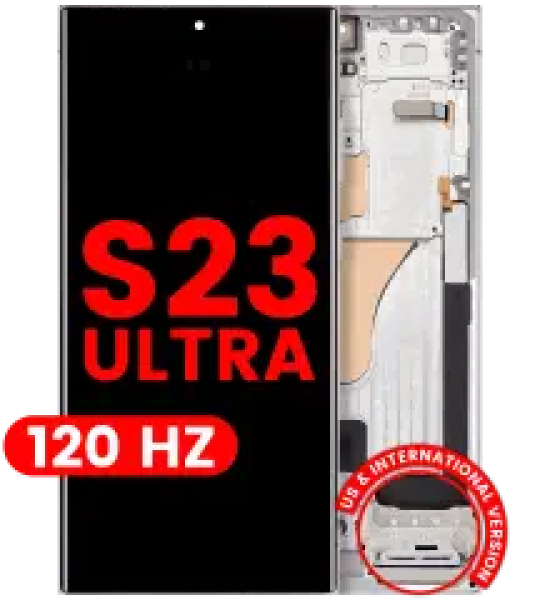 Samsung Galaxy S23 Ultra Display + Frame - Sky Blue Soft Oled (120Hz) AM Plus