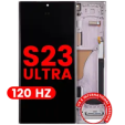 Samsung Galaxy S23 Ultra Display + Frame - Lavender Soft Oled (120Hz) AM Plus