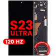 Samsung Galaxy S23 Ultra Display + Frame - Phantom Black Soft Oled (120Hz) AM Plus