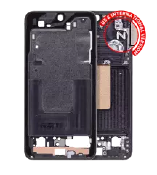 Samsung Galaxy S23 Mid-Frame Housing - Phantom Black OEM-Equivalent