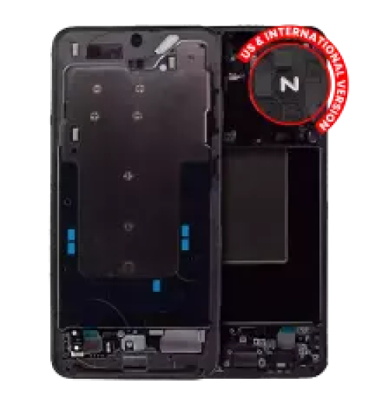 Samsung Galaxy S24 Plus Mid-Frame Housing - Marble Gray OEM-Equivalent