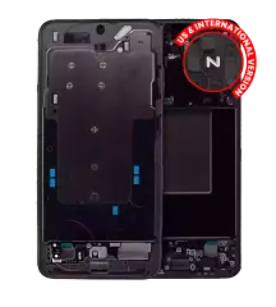 Samsung Galaxy S24 Plus Mid-Frame Housing - Onyx Black OEM-Equivalent