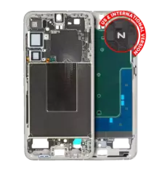 Samsung Galaxy S24 Plus Mid-Frame Housing - Amber Yellow OEM-Equivalent