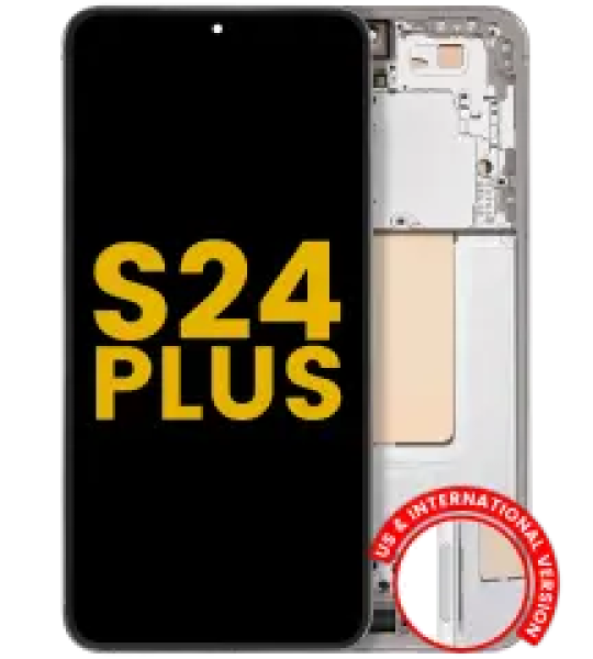 Samsung Galaxy S24 Plus Display + Frame - Marble Gray Refurbished