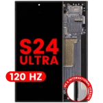 Samsung Galaxy S24 Ultra Display + Frame (120Hz) - Titanium Black Soft Oled