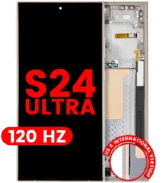 Samsung Galaxy S24 Ultra Display + Frame (120Hz) - Titanium Yellow Soft Oled