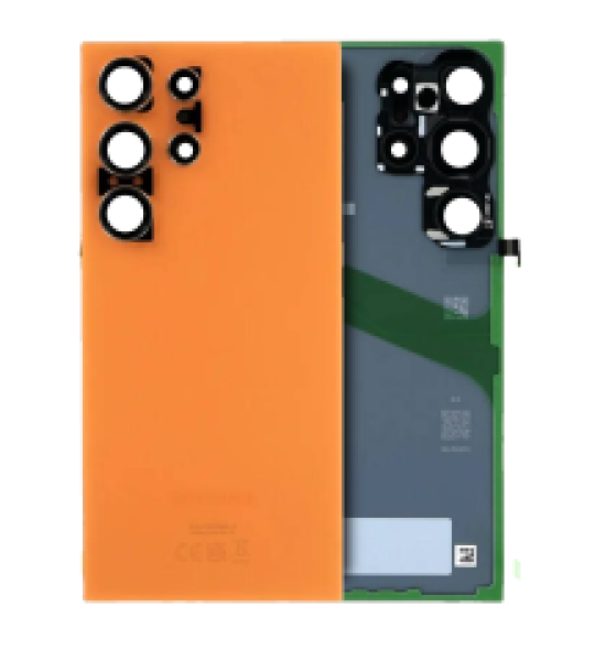 Samsung Galaxy S24 Ultra Back Cover + Camera Lens - Tittanium Orange SVP