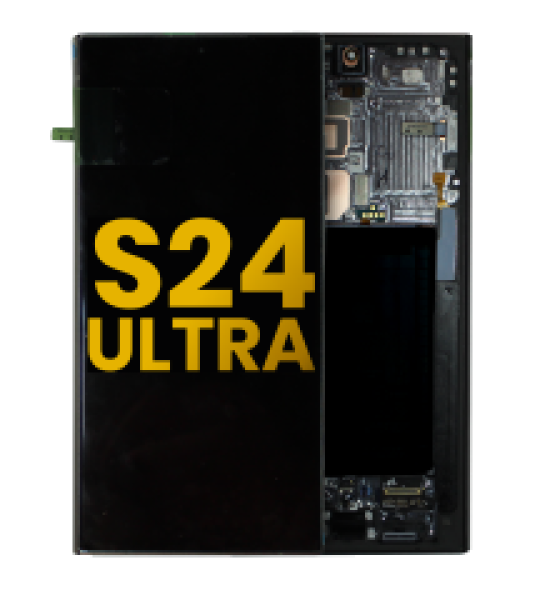 Samsung Galaxy S24 Ultra Display + Frame - Titanium Black SVP