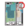 Samsung Galaxy S24 Ultra Mid-Frame Housing - Titanium Gray SVP