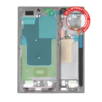 Samsung Galaxy S24 Ultra Mid-Frame Housing - Titanium Gray OEM-Equivalent