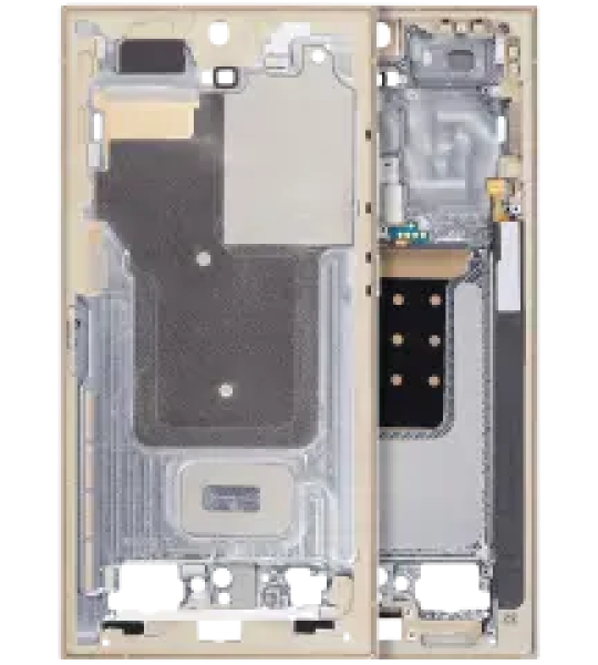 Samsung Galaxy S24 Ultra Mid-Frame Housing - Titanium Yellow OEM-Equivalent