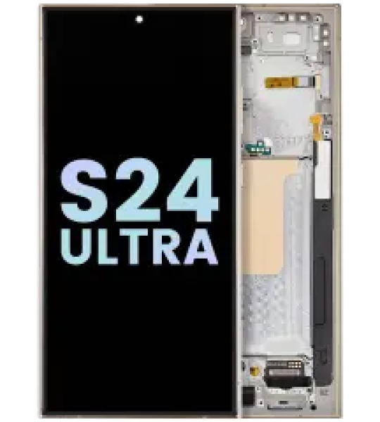 Samsung Galaxy S24 Ultra Display + Frame - Titanium Yellow SVP