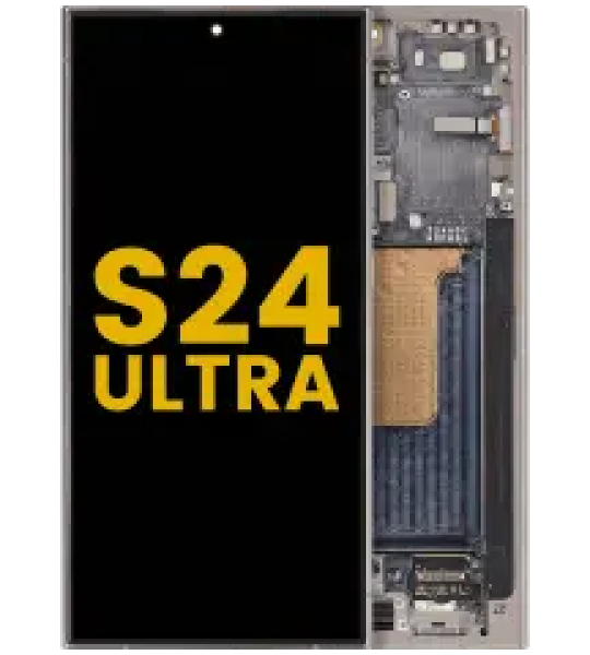 Samsung Galaxy S24 Ultra Display + Frame - Titanium Gray Refurbished