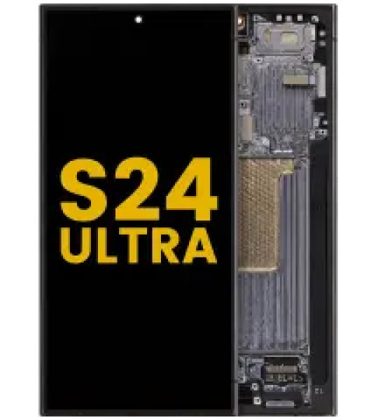 Samsung Galaxy S24 Ultra Display + Frame - Titanium Black Refurbished