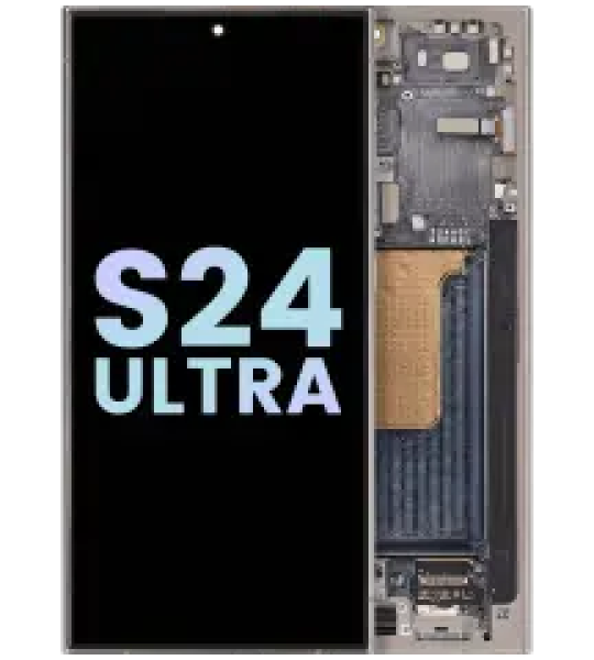 Samsung Galaxy S24 Ultra Display + Frame - Titanium Gray SVP