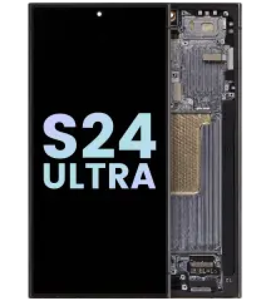 Samsung Galaxy S24 Ultra Display + Frame - Titanium Black SVP