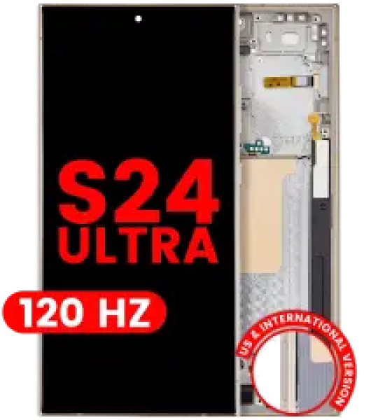 Samsung Galaxy S24 Ultra Display + Frame (120Hz) - Titanium Yellow Soft Oled
