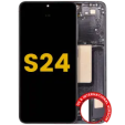 Samsung Galaxy S24 5G Display + Frame - Refurbished Onyx Black