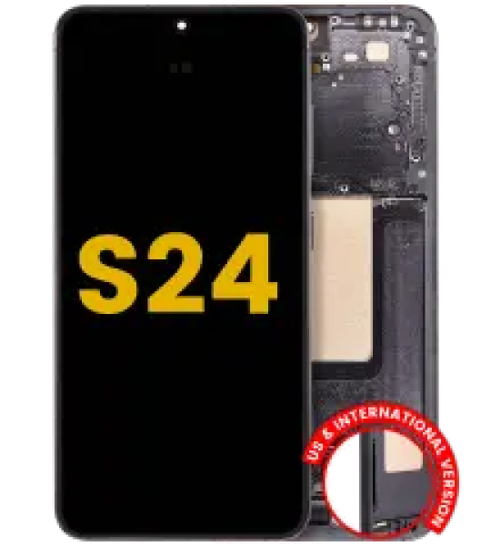 Samsung Galaxy S24 5G Display + Frame - Refurbished Onyx Black