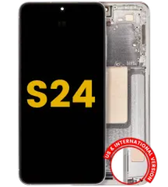 Samsung Galaxy S24 Display + Frame - Amber Yellow Refurbished