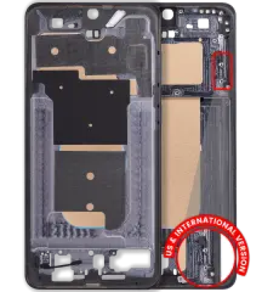 Samsung Galaxy S25 Edge Mid-Frame Housing - Titanium Jetblack OEM-Equivalent