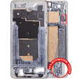 Samsung Galaxy S25 Edge Mid-Frame Housing - Titanium Icyblue / Titanium Silver OEM-Equivalent