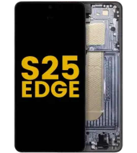 Samsung Galaxy S25 Edge Display + Frame - Titanium Jetblack Refurbished