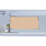 Samsung Galaxy S25 Plus Mid-Frame Housing - Icy Blue OEM-Equivalent