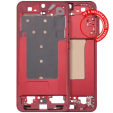 Samsung Galaxy S25 Plus Mid-Frame Housing - Coral Red OEM-Equivalent