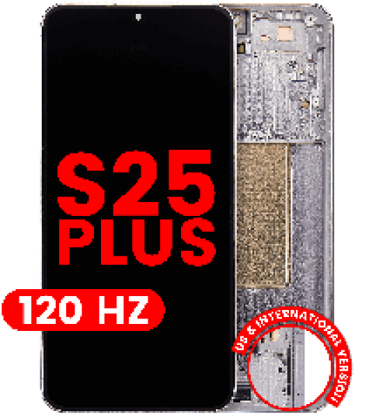 Samsung Galaxy S25 Plus Display + Frame (120Hz) - Silver Shadow Soft oled