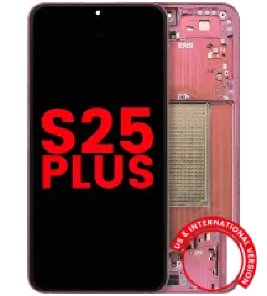 Samsung Galaxy S25 Plus Display + Frame - Coral Red Soft Oled